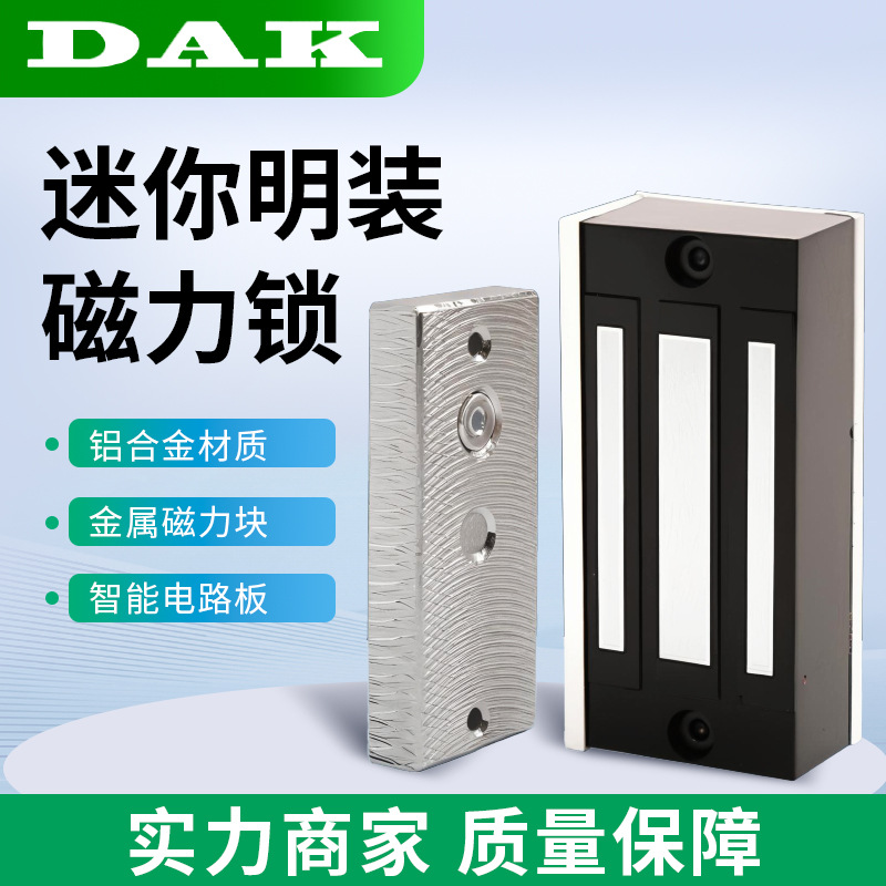 60KG磁力锁 60公斤电磁锁 小型迷你 密室逃脱 柜子门禁锁 12V24V