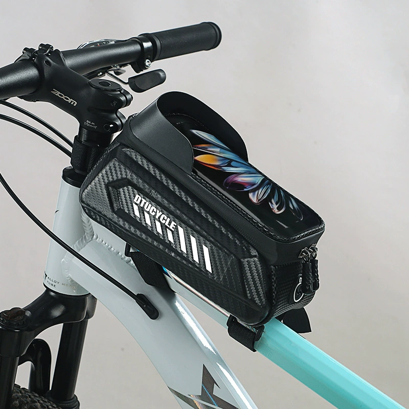 DTUCYCLE/Dongtu новый велосипедный пакет передняя балка велосипед сумка EVA жесткий корпус водонепроницаемый мобильный телефон сенсорный экран седельная сумка