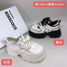 厚底松糕鞋女新款时尚百搭运动鞋小个子增高老爹鞋休闲鞋188-8
