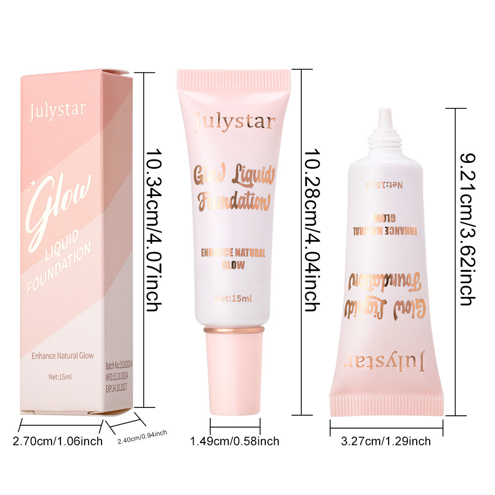 Julystar Facial Concealer Bestseller High-Gloss Pearlescent Foundation, Natural and Long-lasting brightening and moisturizing Foundation wholesale Application Scenario