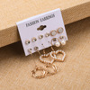 Earrings with tassels, set from pearl, simple and elegant design, European style, wholesale