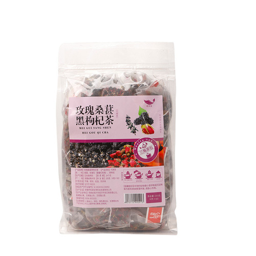Rose mulberry black wolfberry tea rose camellia tea wholesale health tea triangle bag tea bag sugar-free