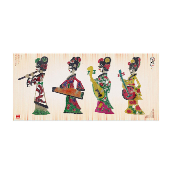 Long strip shadow frame decorative painting decoration Chinese style…
