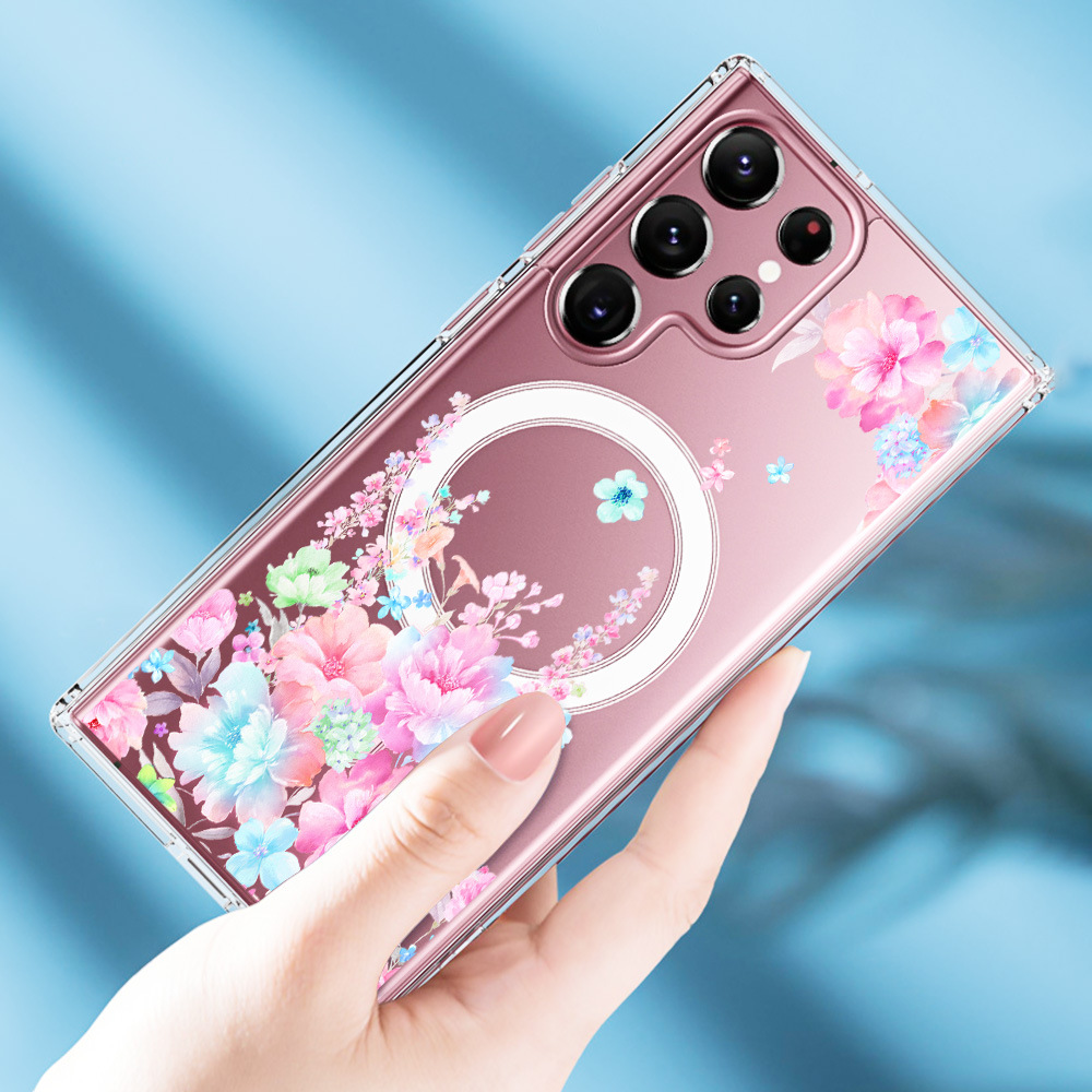 40g Weight Samsung Applicable Brands Phone Cases Classification PC, tpu Material Flower Pattern Simple Style, Classic Style Style PC Tpu Flower Simple Style Classic Style Phone Cases Phone Accessories 7