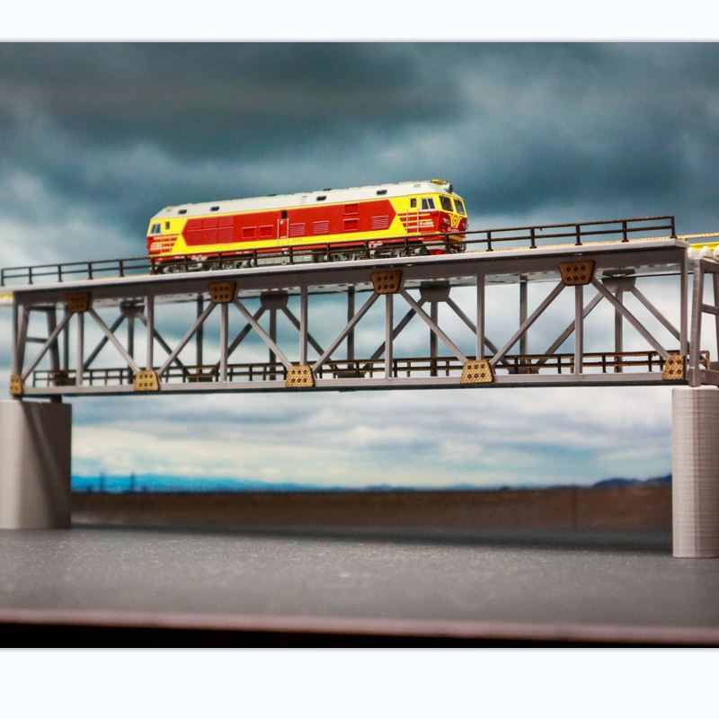 Train Model Railway Bridge Architectural Model Railway Sand Table Scene Matchinging Train Bridge Ho N Scale