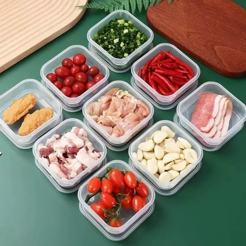 Замораживание и свежесть коробка холодильник замороженное мясо коробка хранения пищи с крышкой нагрев в микроволновой печи упаковка пищи запечатывающая коробка