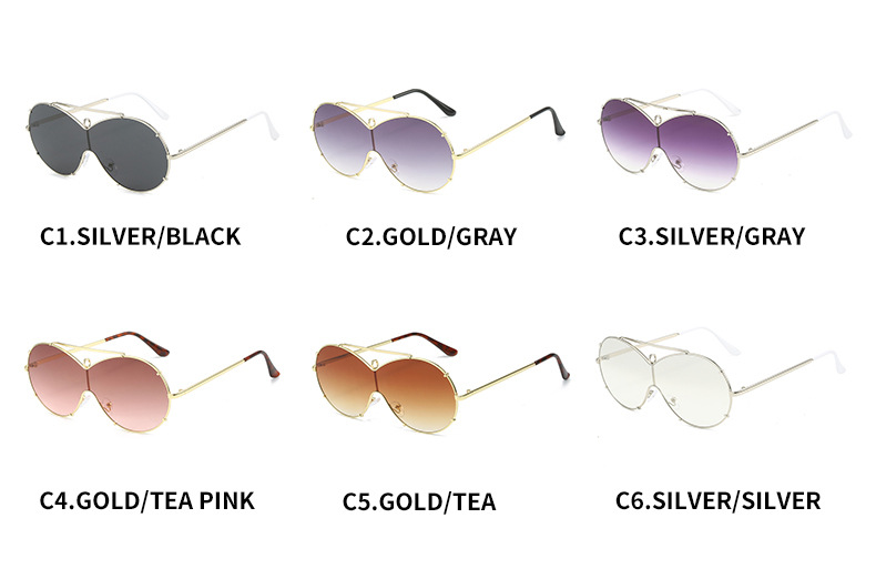 Ig Style Simple Style Solid Color Pc Special-shaped Mirror Full Frame Women's Sunglasses display picture 5