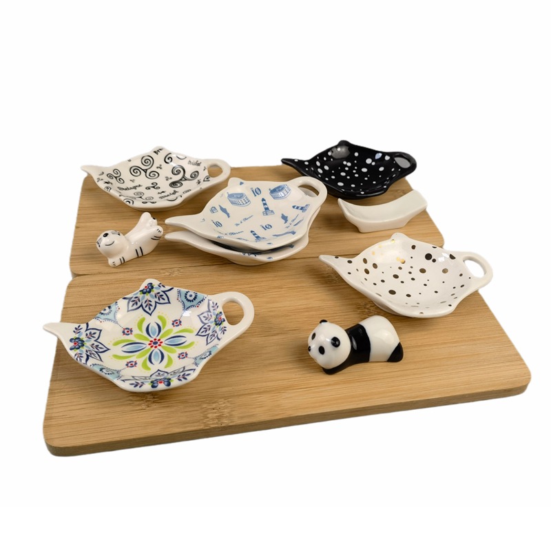 Soporte de palillos de panda de cerámica personalizado, forma de animal, soporte de palillos para el hogar, soporte de palillos, soporte de almohada, zakka, palillos de comestibles japoneses