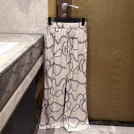 [不退换]富贵香槟金链条裤  无法拒绝的随性松弛感穿搭 低调的奢