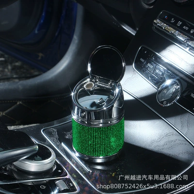 Creative Multifunctional Car Interior | Car ashtray - diamond-ashtray-green-diamond