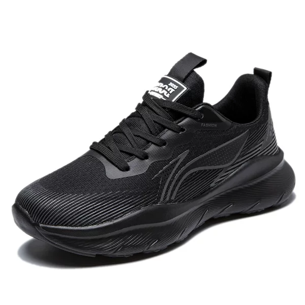 Unisex shock-absorbing casual shoes, mesh breathable lightweight running shoes, soft-soled leather sports shoes, ultra-light running shoes