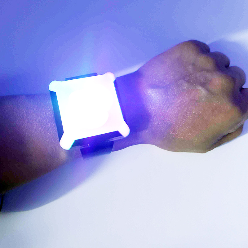 Factory Customized 2025 New Multi-Color Laser Printing Led Flashing Bracelet Bracelet Wristband Jewelry Advertising Gift