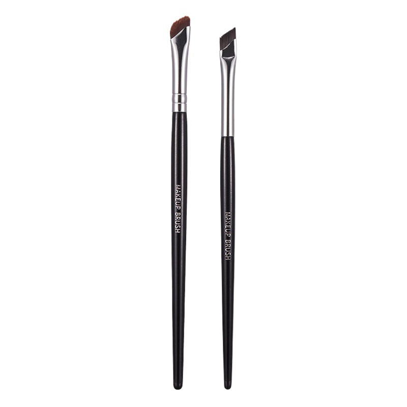 GECOMO hoz delineador de ojos cepillo ángulo oblicuo cuchilla cepillo de maquillaje ojo esquina párpado abajo a acostado gusano de seda cepillo de cejas cepillo de maquillaje