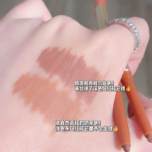 SWEET MINT line carving lip liner matte long-lasting makeup is not easy to stick to the cup to outline the lip shape pouty lips cinnamon lipstick