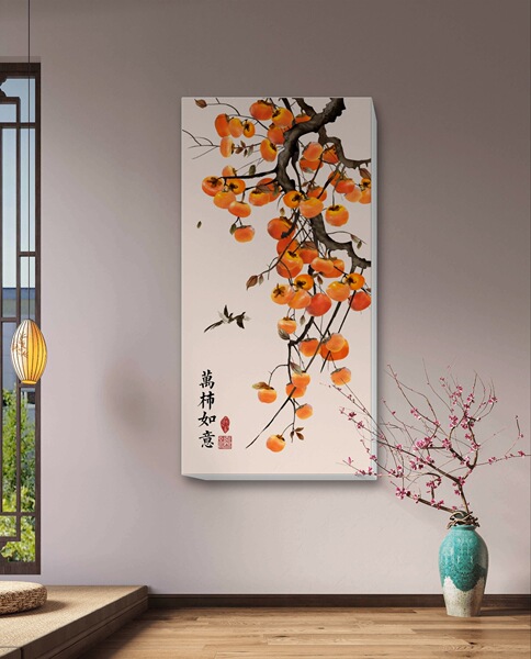 Frameless new Chinese -style indoor oil graphic print printing…