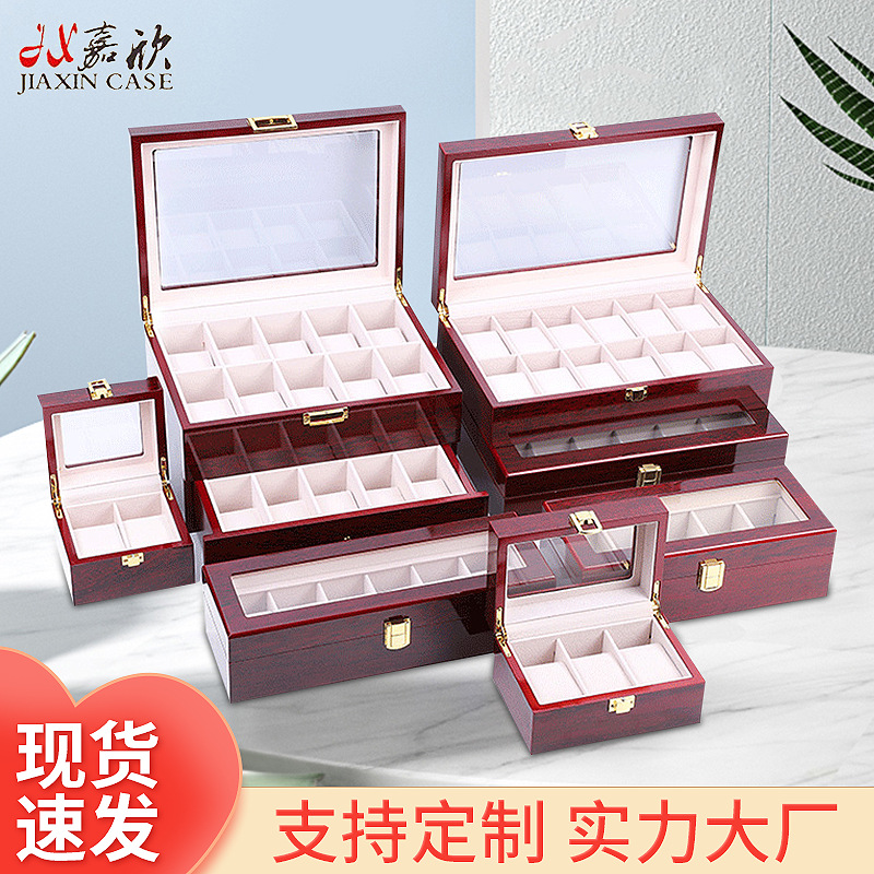Factory spot wholesale spray wood 2 3 5 6 10 12 20 Watch storage box jewelry box