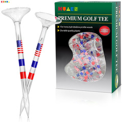 起爆メーカーゴルフピンアメリカ大杯透明印刷旗PC golf teeクロスボーダー人気