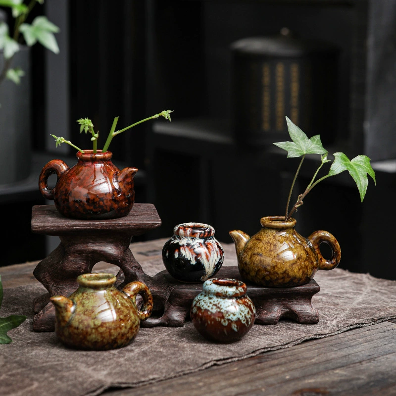 Мини-печь превращается в керамическую вазу с карманными кончиками пальцев маленький чайник