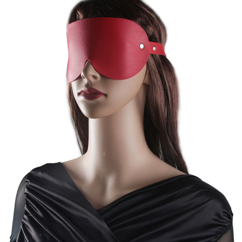 【厂家直销】跨境专供简约个性皮质遮光眼罩蒙眼面具情趣游戏面罩