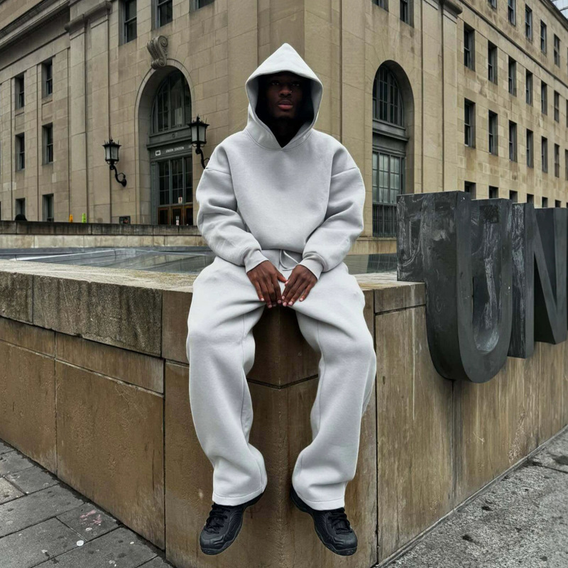 Saint Alexander tracksuit popular sweatshirt and pants set, American-style loose-fitting sports sweatpants, trendy