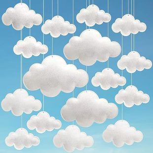 New Cloud Felt Cloth 3D Cloud Decoration Ceiling Cloud Cloud Children's Room Hanging Decoration