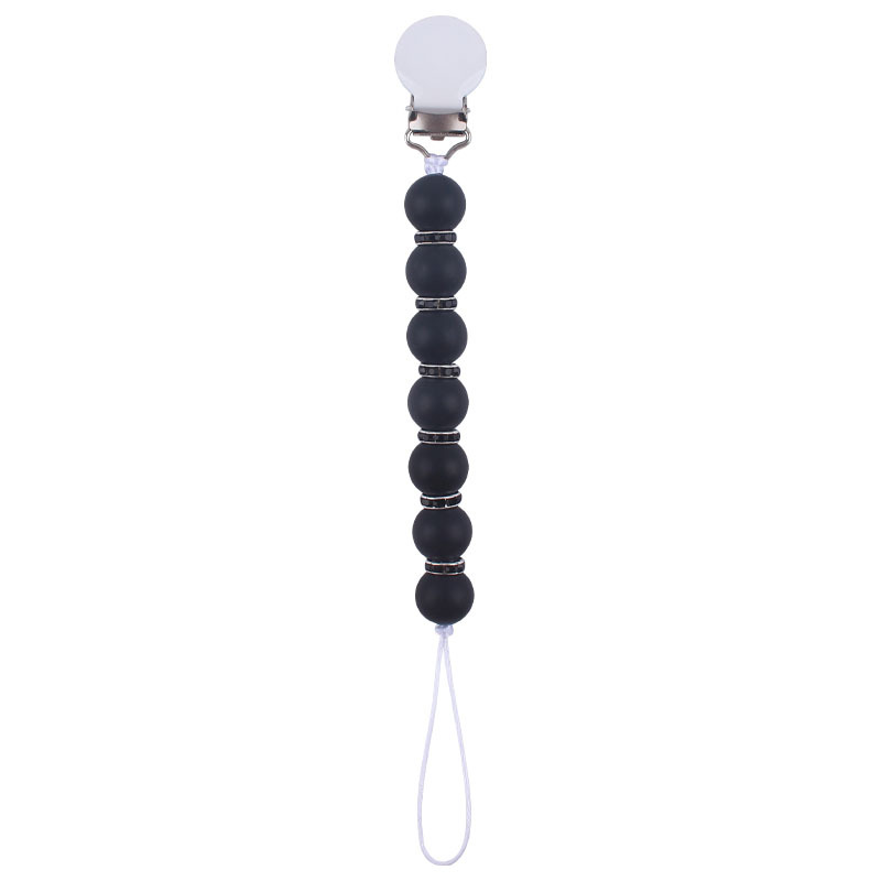 Nuevos suministros para bebés chupete cadena creativa DIY colorido agua ladrillo intermitente chupete cadena anti-caída