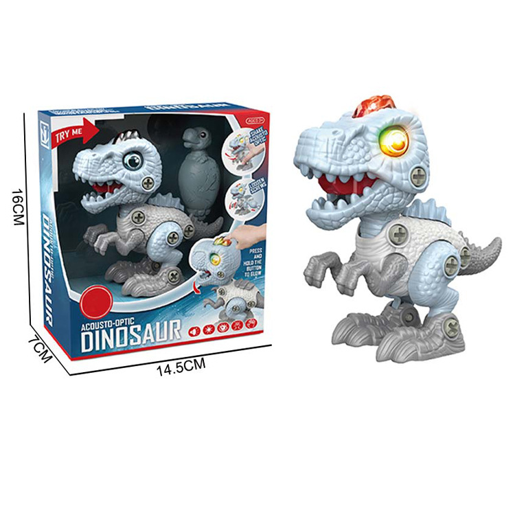 HX222008-Science 소설 스타 시리즈-사운드 조명 DIY 분해 공룡-Ridgeback Dragon