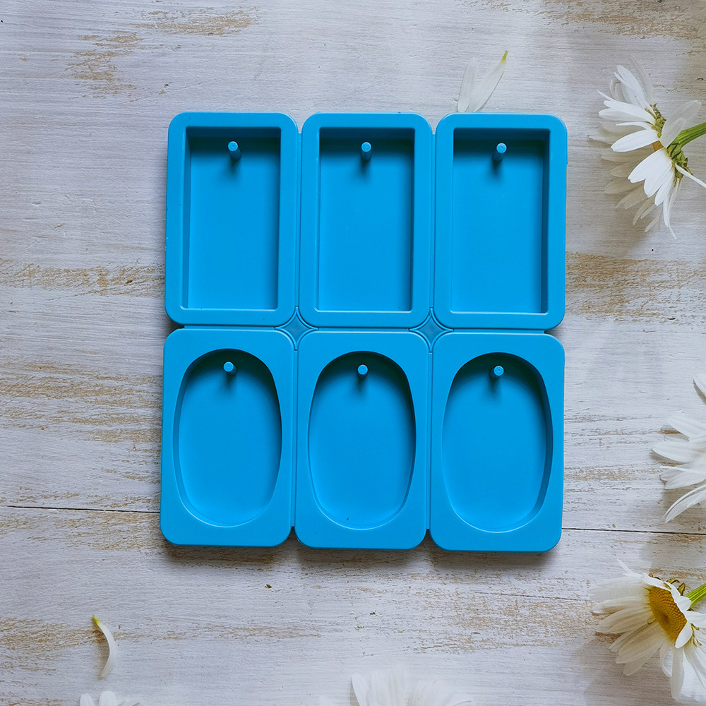 Aroma 3 cuadrado 3 elíptico 261 molde de jabón de silicona DIY aroma artesanía molde de jabón molde de pastel