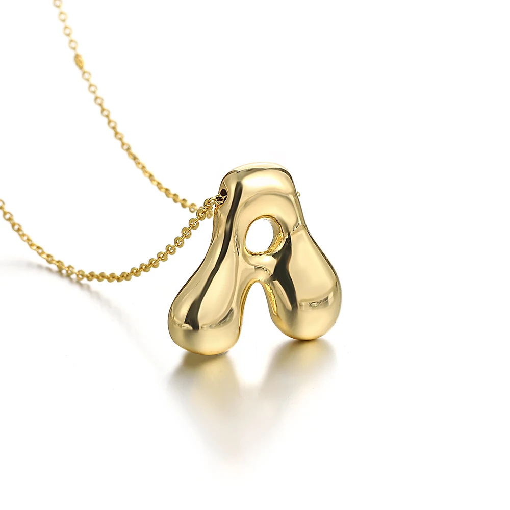 13g Weight Lobster Trigger Clasp Closure Clasp Closure Type Copper Pendant Material Pendant Necklace Classification Copper Chain Material cable chain Chain Type 1 Piece Quantity Casual, Daily Occasion Copper Material Letter Pattern All Seasons Season Unisex Gender Plating Design Elegant, Simple Style Style Wholesale Jewelry Elegant Simple Style Letter Copper Plating Cable Chain Pendant Necklace 4