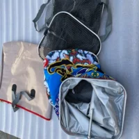 Квадратный рот Рыбная охрана с сумочкой Рыбная охрана утолщенное резиновое подвесное алюминиевое кольцо Рыбная охрана клетка рыболовные снасти принадлежности для улицы