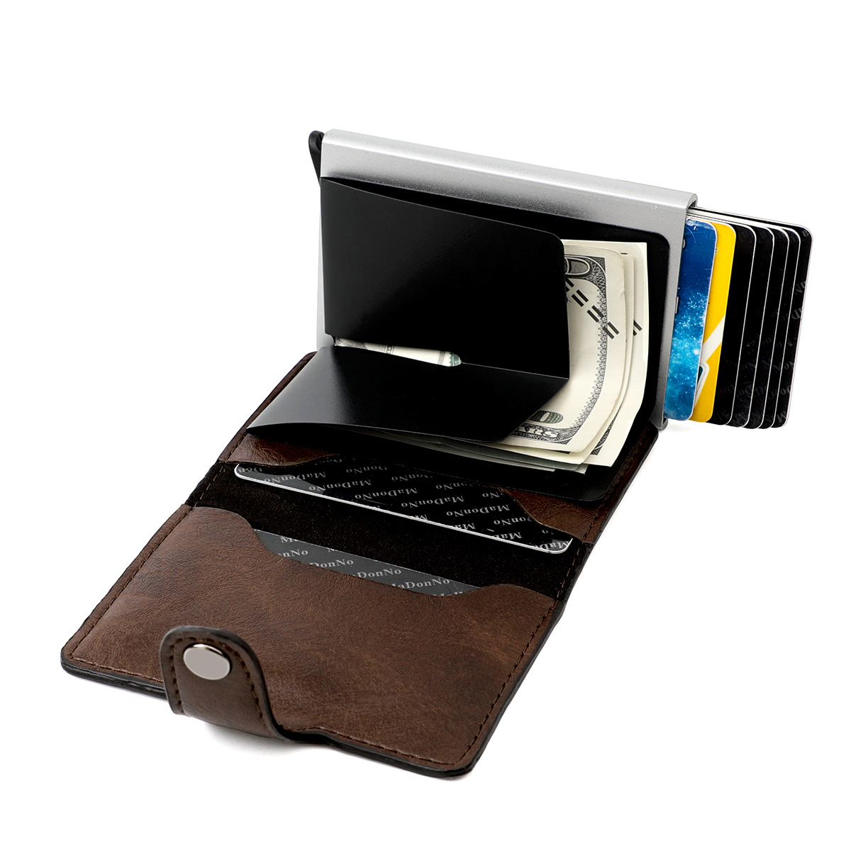 Wholesale Rfid-abschirmungs-anti-diebstahl-bürste Ultradünne Kreditkarten-aluminiumlegierung-kartentasche display picture 39