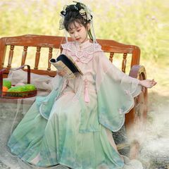 儿童汉服女童春夏2025新款女童高端明制汉服中国风唐装超仙古装