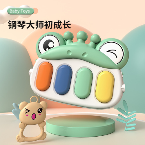 Cross-border toys 0-1 year old baby music fitness stand newborn music pedal children's educational early education toys