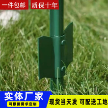 U型立柱支撑杆三角铁户外实心铁支架搭架养殖围栏防锈尖头U型立柱