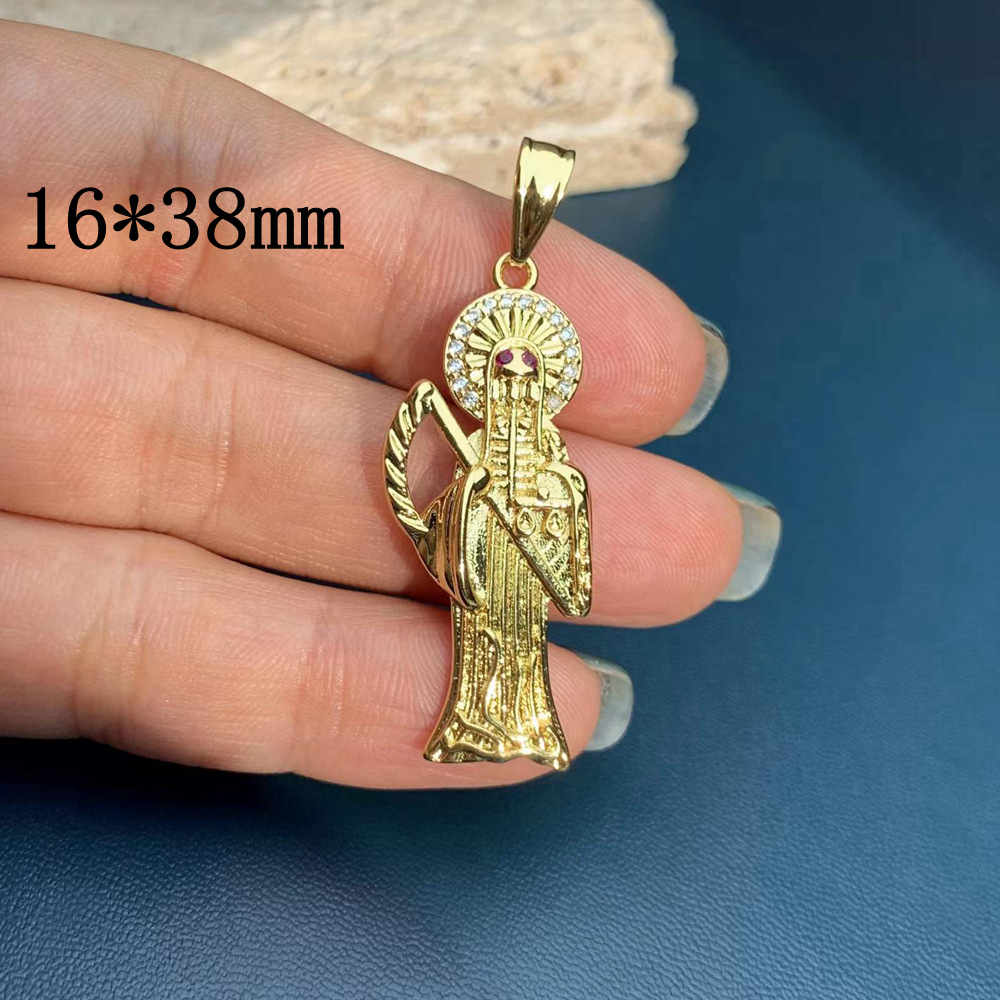 1 Piece Copper Zircon Human Pendant display picture 7