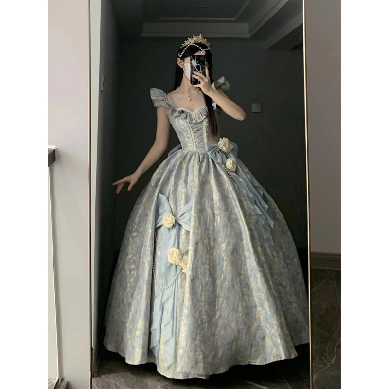 Lolita Dress Evening Gown High-End Fairy-Like Elegant Dress for Annual Party, Student Day, Coming-Of-Age Ceremony, and Art Exam, Runaway Princess Dress Lolita Dress Evening Gown High-End Fairy-Like Elegant Dress for Annual Party, Student Day, Coming-Of-Age Ceremony, and Art Exam, Runaway Princess Dress