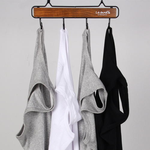 Summer pure cotton sweat-absorbing tank top for men, sports fitness vest, thin elastic men's innerwear base layer t-shirt