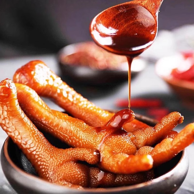 Yijiexin 醤油風味の鶏足スパイシーオリジナルフレーバー 32 グラム/袋煮込み鶏足真空包装インターネット有名人カジュアルチキンスナック|undefined