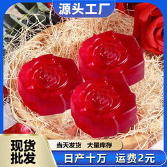 薔薇精油石けん花花びら植物手作り石けん洗顔入浴精油石けん石けん源工場