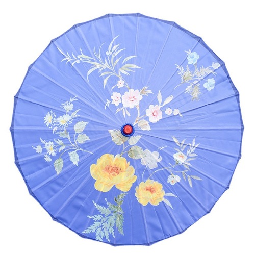 Guochao Retro Immortal Atmosphere Ancient Costume Hanfu Silk Rain Umbrella Decor Ceiling Dance Performance Oil Paper Umbrella Ancient Style Umbrella Batch