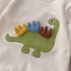 Spring and Autumn Baby Jumpsuit Tricolor Tentacles Dinosaur Long Sleeve Full Moon Baby Going Out Hatshirt Newborn Climbing Suit