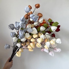 模擬花シルク布ライト高級ランタンフルーツリビングルーム装飾装飾品造花フラワーアレンジメント不滅の花ランタンフルーツ卸売