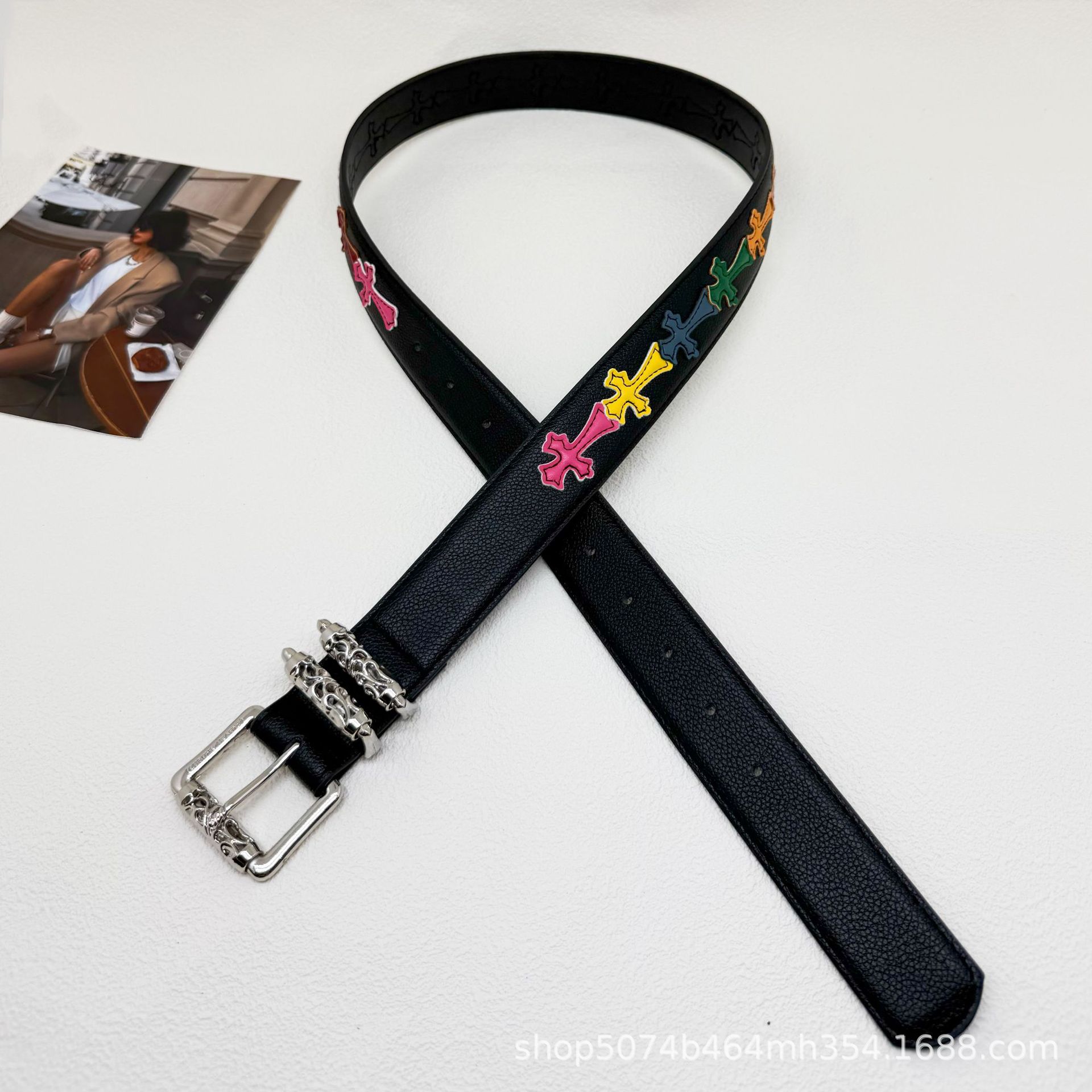Cinturón cross de color CH cinturón clásico cinturón de jeans para hombres y mujeres cinturón de moda retro cinturón de moda cinturón de moda