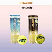 HEAD海德金罐网球训练球桶装tour XT/team比赛网球耐打3粒装4粒装