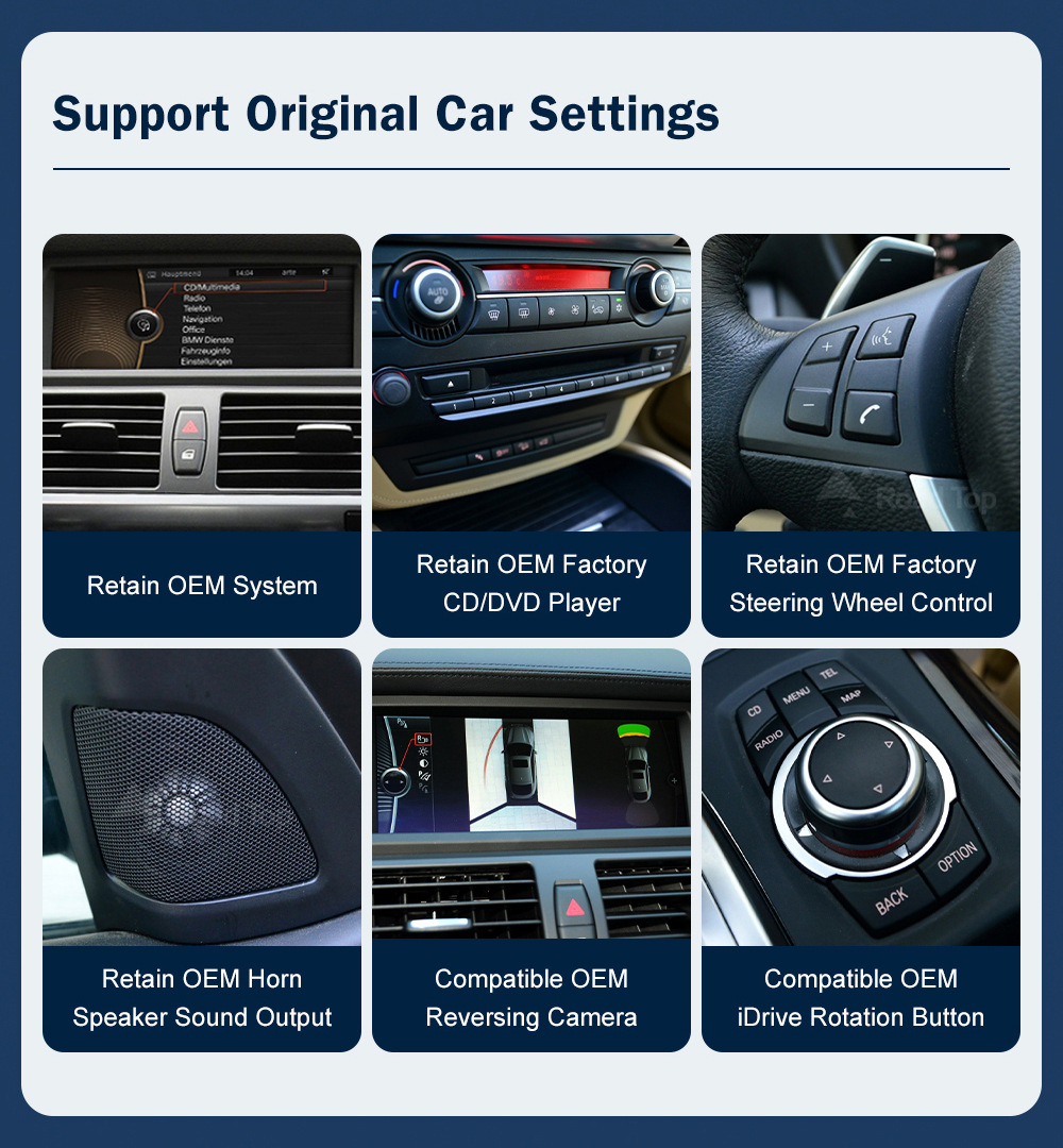 Lutot LinuX Touch Display Is Suitable for Bmw X5 X6 CCC/CIC System Car Multimedia Display