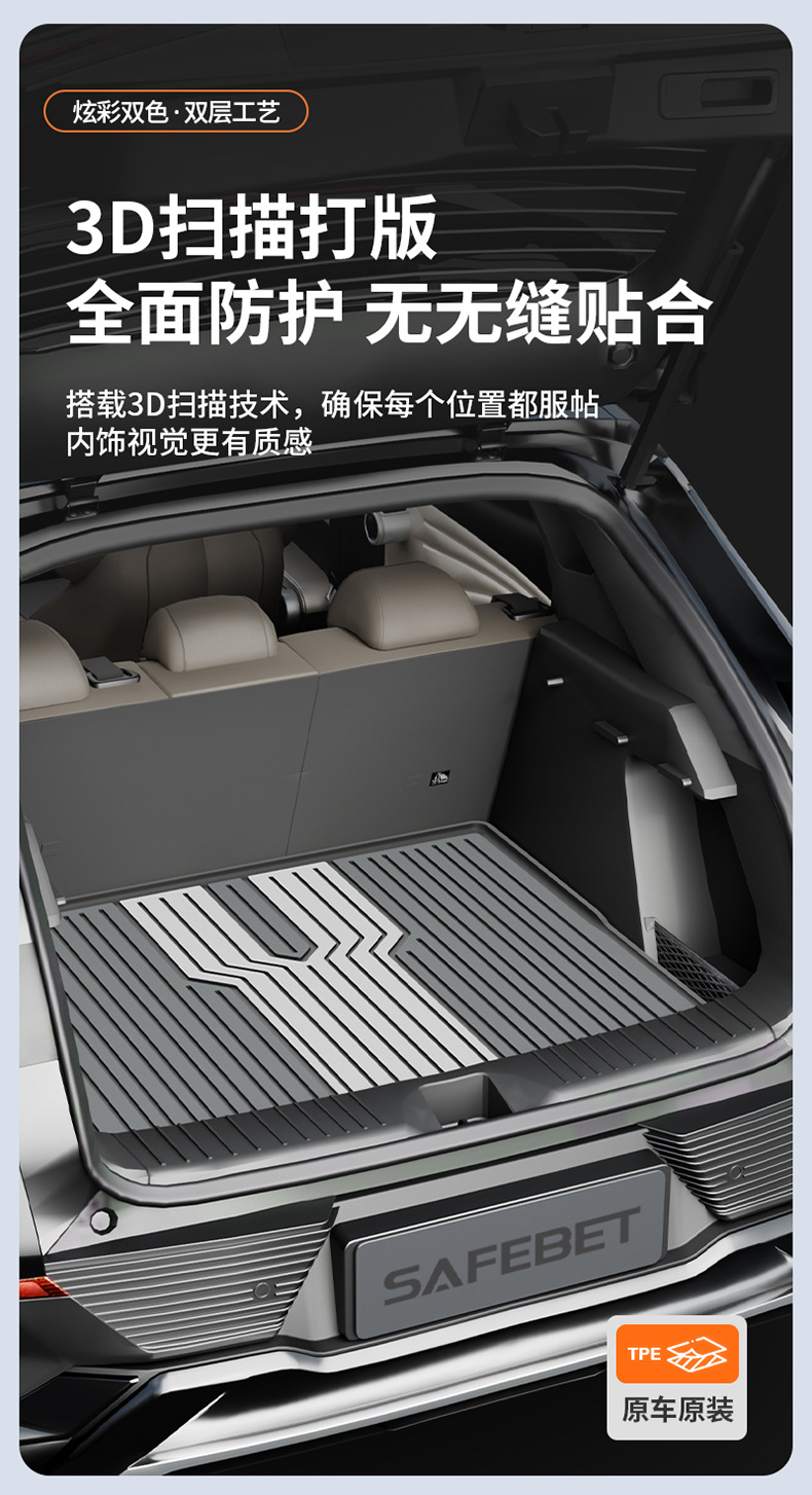BYD Sea Lion 05 06 Seal Seagull Dolphin Han L Qin PLUS Yuan UP Tang L Song Colorful TPE Trunk Mat