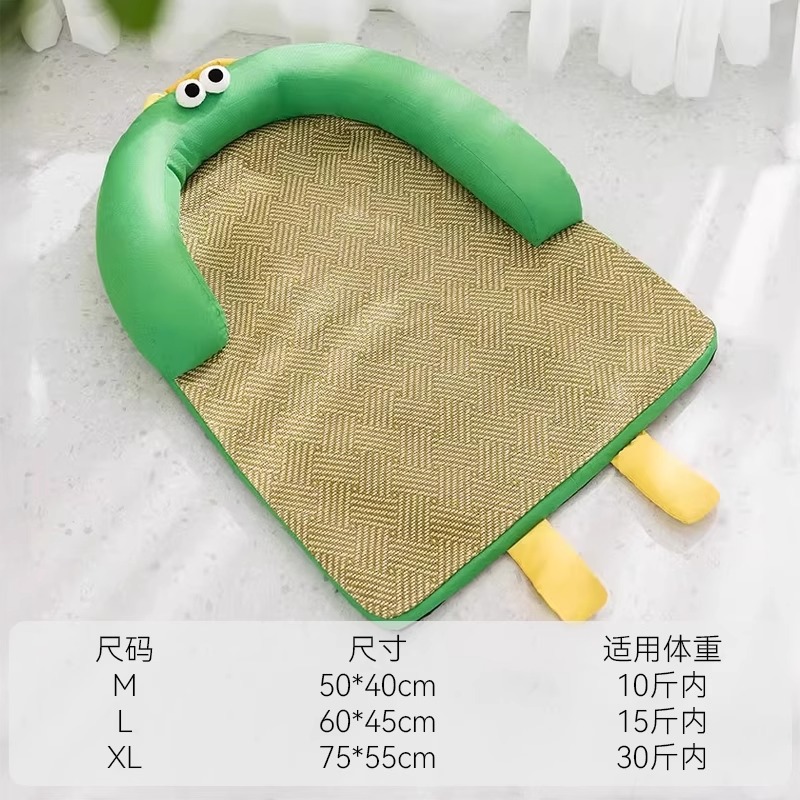 Primavera y verano Gato Ojos grandes Monstruo Cojín Almohada Nido para gatos Sofá fresco Nido para perros Refrescante Nido para mascotas Almohadilla para perros