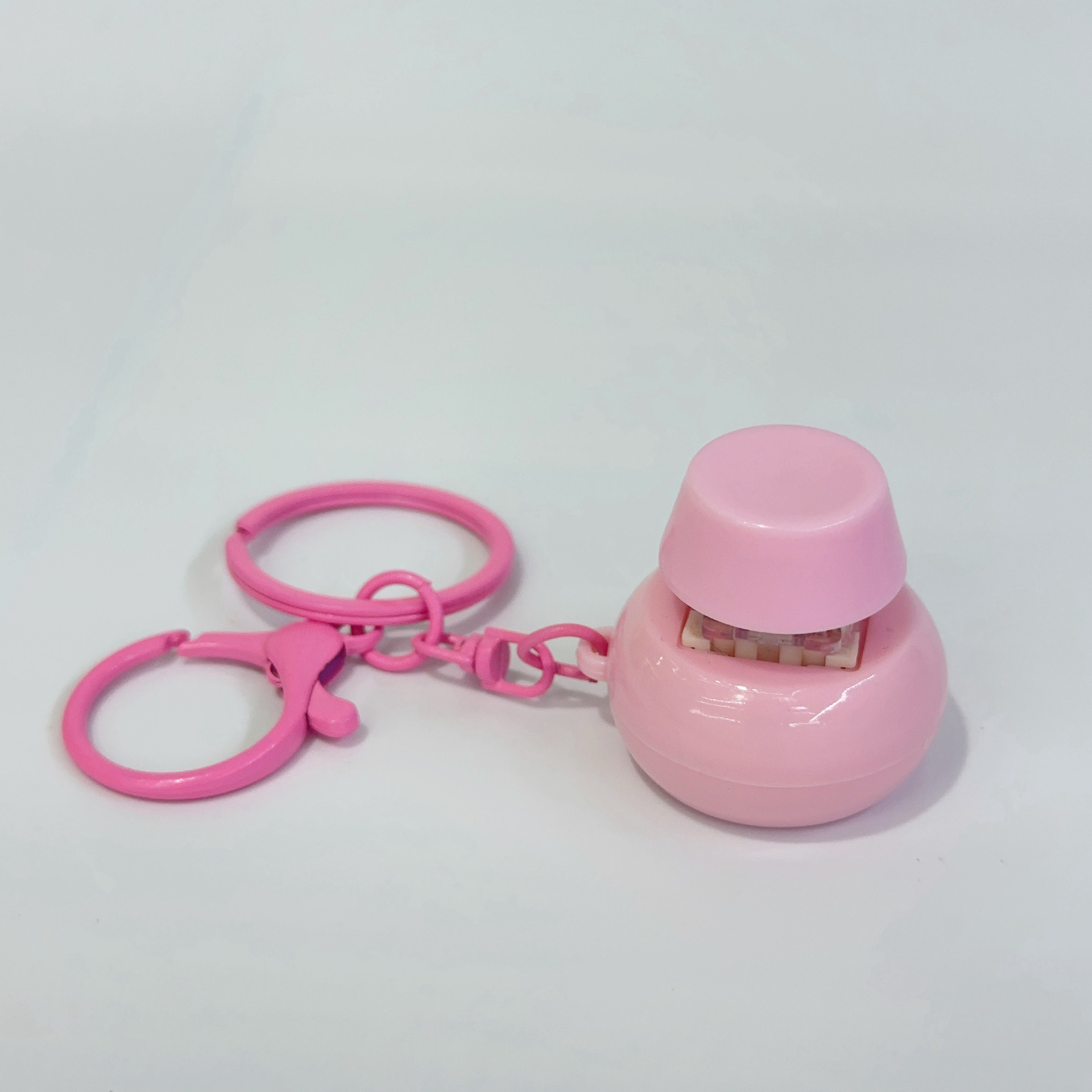Pink round colorful lobster clasp