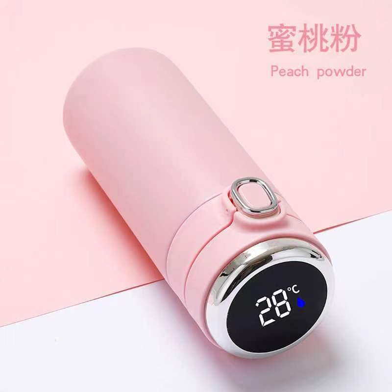 Taza de aislamiento Taza de agua de guisantes de temperatura inteligente Tapa de rebote de acero inoxidable 304 Taza de regalo conveniente para hombres y mujeres personalizada al por mayor image 14