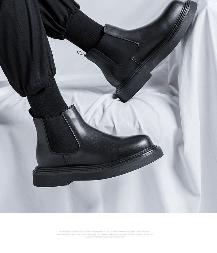 trendy summer low cut Martin men's handsome motorcycle short boots, casual shoes 59330-R_voghion.com